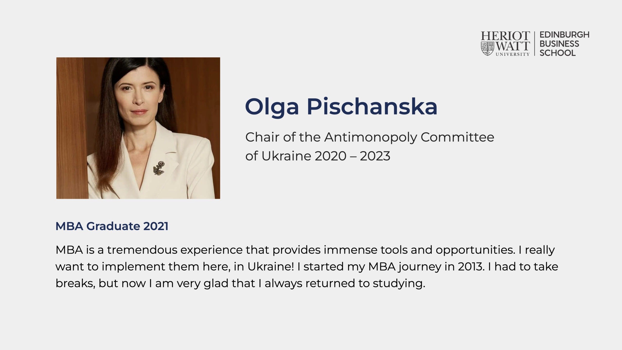 MBA Olga Pischanska