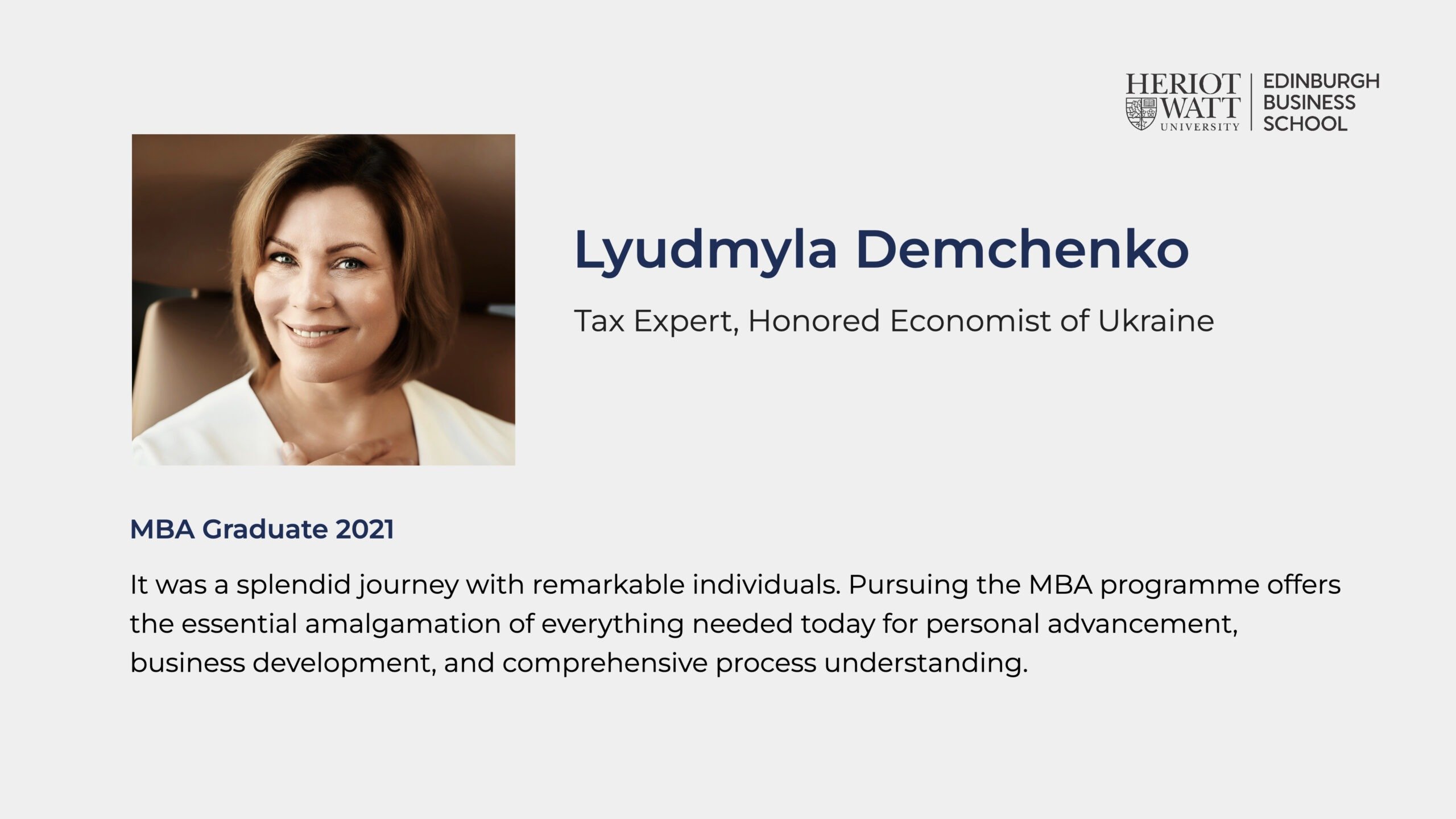 MBA Lyudmyla Demchenko